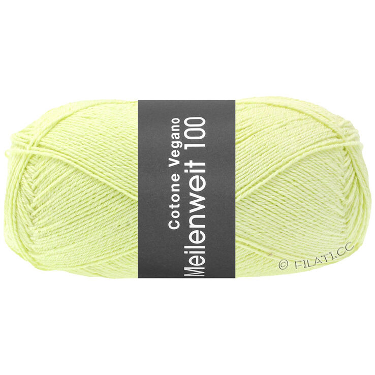 Lana Grossa MEILENWEIT 100g Cotone Vegano | 01-lindgrøn