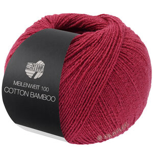 Lana Grossa MEILENWEIT 100g Cotton Bamboo | 40-gerberarød