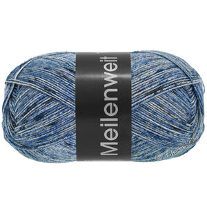 Lana Grossa MEILENWEIT 100g Blue Denim Mix | 4609-lys blå/mellem blå/mørk blå/mellem grå/mørk grå