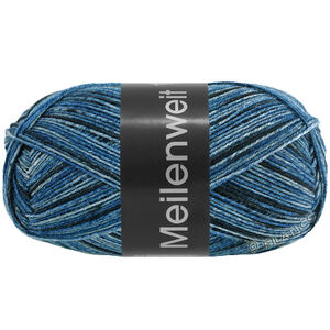 Lana Grossa MEILENWEIT 100g Blue Denim Mix | 4612-gråblå/jeans/mørk grå/antracit