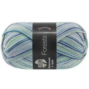 Lana Grossa MEILENWEIT 100g Foresta | 5322-lys blå/lys grå/lilla/mørk violet/mørk grøn/lys grøn/mynte/mynteturkis