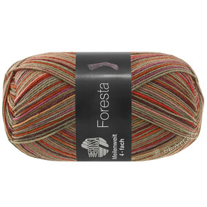 Lana Grossa MEILENWEIT 100g Foresta | 5324-mellem grå/aubergine/terrakotta/gammelrosa/fuchsia/rød/hindbær/gråbeige