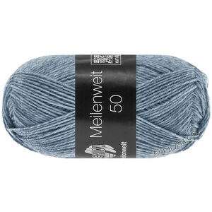 Lana Grossa MEILENWEIT 50g | 1302-jeans/grå meleret