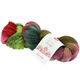 Lana Grossa MEILENWEIT 100g Merino Hand-dyed | 307-grøn/mørk rød/sortgrøn/brun/rødviolet