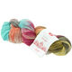 Lana Grossa MEILENWEIT 100g Merino Hand-dyed | 407-turkis/grå/rødviolet/terrakotta/sartgul/mudder