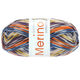 Lana Grossa MEILENWEIT 100g Merino Extrafine Meran | 2585-hvid/antracit/gyldengul/fersken/petrol/orange/mørk brun