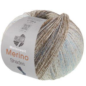Lana Grossa MEILENWEIT 100g Merino Extrafine Shades | 7234-mynte/lys grå/mørk grå/gråbrun
