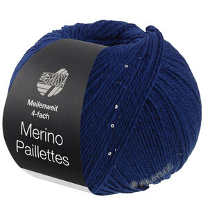 Lana Grossa MEILENWEIT 100g Merino Paillettes | 2304-mørk blå