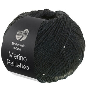 Lana Grossa MEILENWEIT 100g Merino Paillettes | 2305-antracit