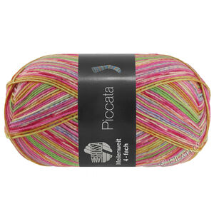 Lana Grossa MEILENWEIT 100g Piccata | 4806-bordeaux/pink/turkis/lys blå/majgrøn/orange/ecru