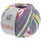 Lana Grossa MEILENWEIT 100g Seta Adriana | 3247-rå hvid/gul/mørk grøn/grå/fuchsia