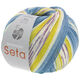 Lana Grossa MEILENWEIT 100g Seta Adriana | 3248-rå hvid/jeans/dueblå/lys blå/gul/blomme