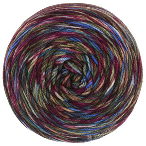Lana Grossa MEILENWEIT 100g Sooty | 6230-blå/lys blå/gul/mørk rød/pink/olivengrøn/gul/okker
