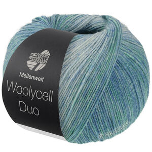 Lana Grossa MEILENWEIT 100g Woolycell Duo | 6006-turkisblå/turkisgrøn/lys turkis