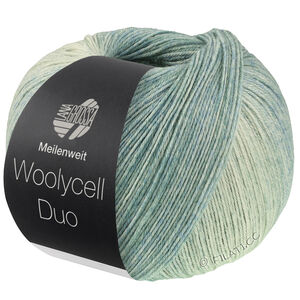 Lana Grossa MEILENWEIT 100g Woolycell Duo | 6007-salviegrøn/høgrøn/pastelgrøn