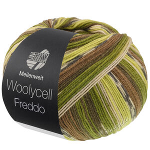 Lana Grossa MEILENWEIT 100g Woolycell Freddo | 6043-gråbrun/mosgrøn/æblegrøn/grågrøn/pistacie/mørk grå/lys grå