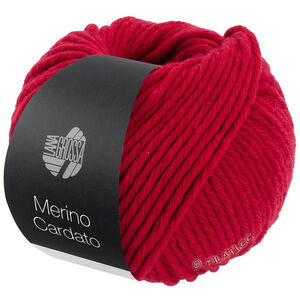 Lana Grossa MERINO CARDATO | 05-mørk rød