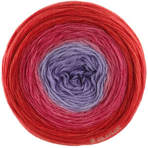 Lana Grossa MERINO LACE AQUARELL | 04-gråviolet/hindbær/tomatrød