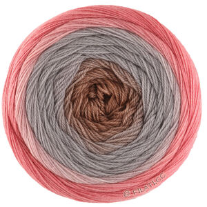 Lana Grossa MERINO LACE AQUARELL | 05-lyngrød/taupe/nougat