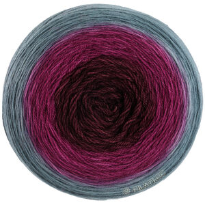 Lana Grossa MERINO LACE AQUARELL | 08-blågrå/vinrød/burgund