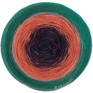 Lana Grossa MERINO LACE AQUARELL | 09-mørk brun/terrakotta/mørk petrol