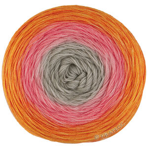 Lana Grossa MERINO LACE AQUARELL | 13-gråbeige/laks/lyng/orange