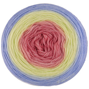 Lana Grossa MERINO LACE AQUARELL | 14-laks/citrusgul/lys grå/lys blå