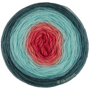 Lana Grossa MERINO LACE AQUARELL | 16-laksorange/turkis/grå/petrol