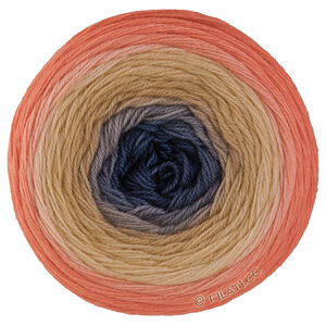 Lana Grossa MERINO LACE AQUARELL | 18-abrikos/fersken/antracit