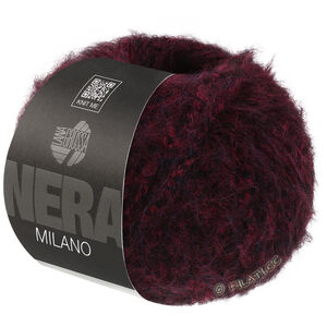 Lana Grossa MILANO (Nera) | 12-mørk rød/sort meleret
