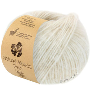 Lana Grossa NATURAL ALPACA Pelo | 005-rå hvid/sartbeige