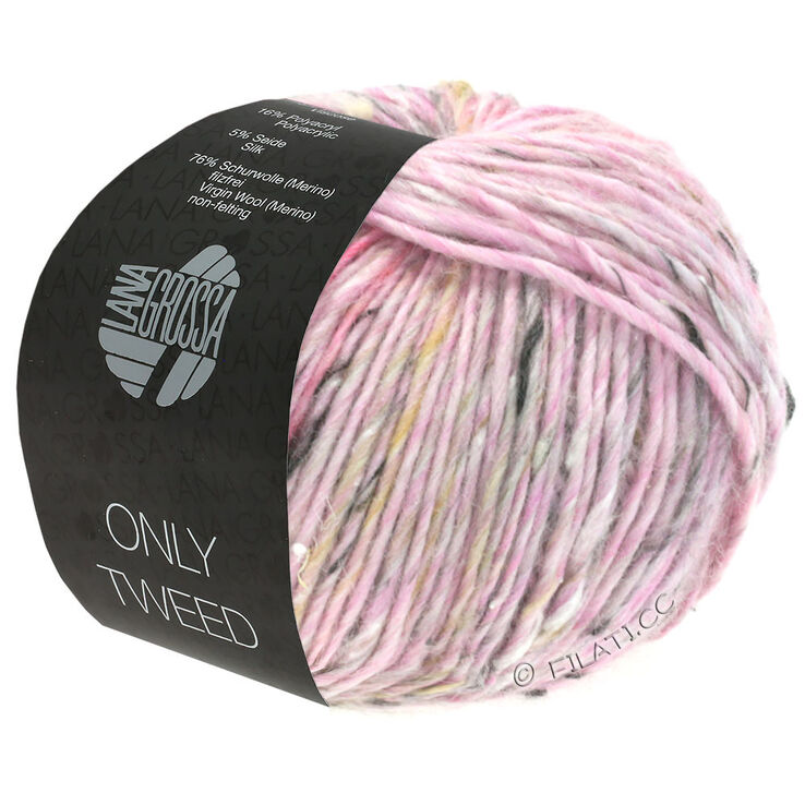 Lana Grossa ONLY TWEED | 101-syren/natur/grå