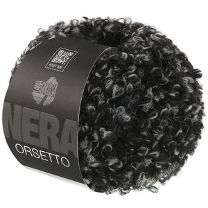 Lana Grossa ORSETTO Moulinè (Nera) | 106-sort/grå