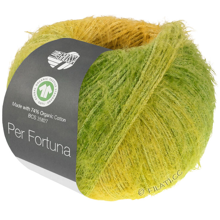 Lana Grossa PER FORTUNA DÉGRADÉ (GOTS) | 103-bladgrøn/mosgrøn/sennepgul/karry