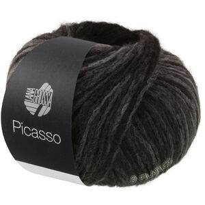Lana Grossa PICASSO | 15-mellem grå/mørk grå/antracit/sort