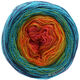 Lana Grossa SHADES OF MERINO COTTON | 601-terrakotta/orange/gul/gulgrøn/turkis/marine