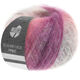Lana Grossa SILKHAIR HAZE Print | 1214-lys grå/laks/violet/sartrosé