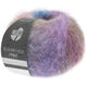 Lana Grossa SILKHAIR HAZE Print | 1215-petrol blå/rødviolet/lilla/gråbrun