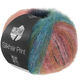 Lana Grossa SILKHAIR PRINT | 438-lys rød/turkisblå/blåviolet/grøn/grå