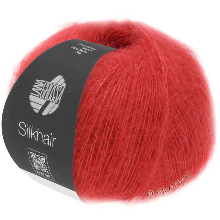 Lana Grossa SILKHAIR | 008-kirsebærrød