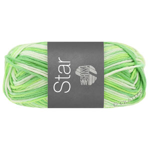 Lana Grossa STAR Print | 348-hvidgrøn/lys grøn/jade