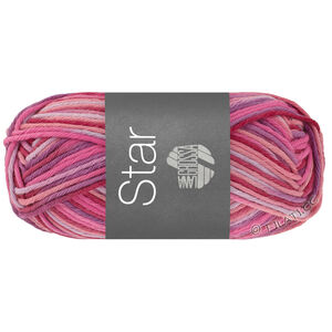 Lana Grossa STAR Print | 367-gammelrosa/pink/syrenlilla/indisk rød