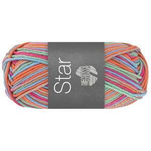 Lana Grossa STAR Print | 368-orange/pink/myntegrøn/lys blå