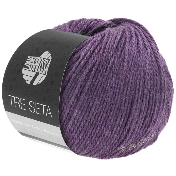 Lana Grossa TRE SETA | 01-mørk violet