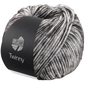 Lana Grossa TWINNY | 11-hvid/antracit