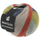 Lana Grossa MEILENWEIT 100g Yak Colorblock (ABOUT BERLIN) | 634-taupe/antracit/sennep/mynte/teglstensrød meleret