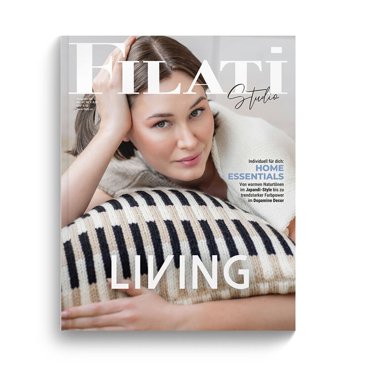 LIVING No. 1 - Magasin (DE) + Strikkeopskrifter (DK) fra FILATI Studio