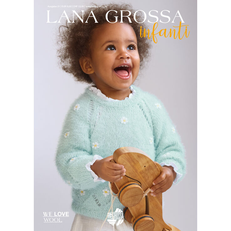 INFANTI No. 21 - Magasin (DE) + Strikkeopskrifter (DK) fra Lana Grossa