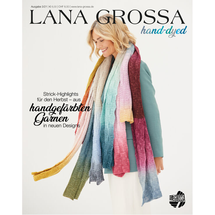 HAND-DYED No. 3 - Magasin (DE) + Opskrifter (DK) fra Lana Grossa