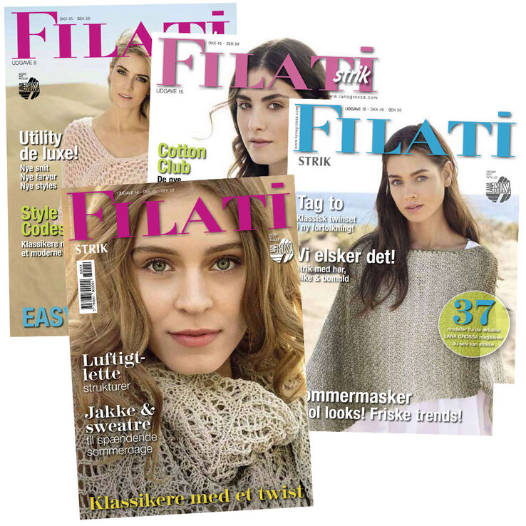 FILATI Strik No. 8+10+12+14 (DK) fra Lana Grossa
